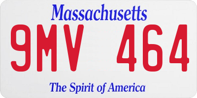 MA license plate 9MV464