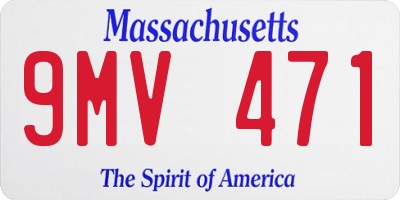 MA license plate 9MV471