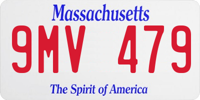 MA license plate 9MV479
