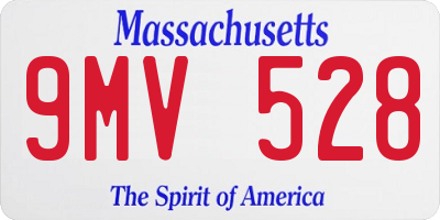MA license plate 9MV528