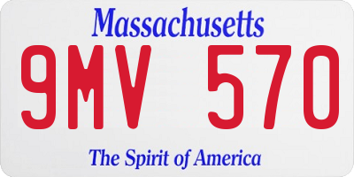 MA license plate 9MV570