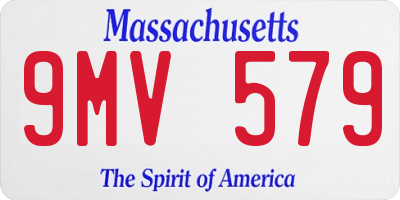 MA license plate 9MV579