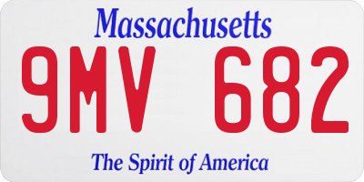 MA license plate 9MV682