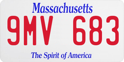 MA license plate 9MV683