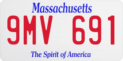 MA license plate 9MV691