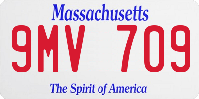 MA license plate 9MV709