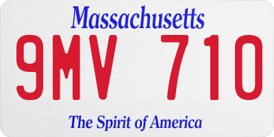 MA license plate 9MV710