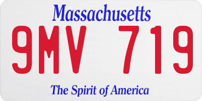 MA license plate 9MV719
