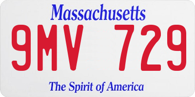 MA license plate 9MV729