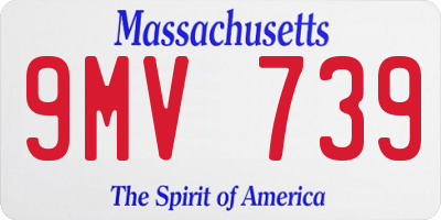 MA license plate 9MV739