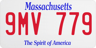 MA license plate 9MV779