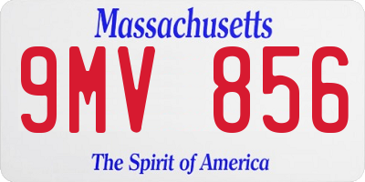 MA license plate 9MV856