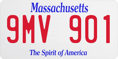 MA license plate 9MV901
