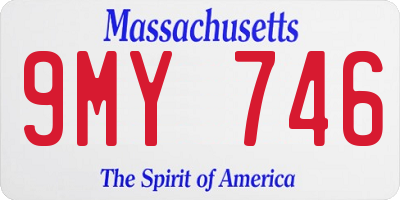 MA license plate 9MY746