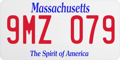 MA license plate 9MZ079