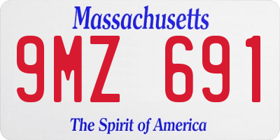 MA license plate 9MZ691