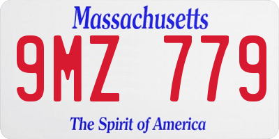 MA license plate 9MZ779