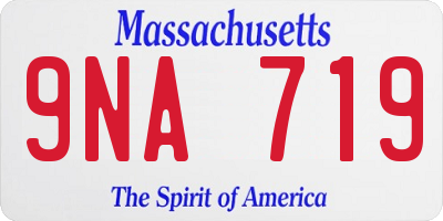 MA license plate 9NA719