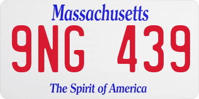 MA license plate 9NG439