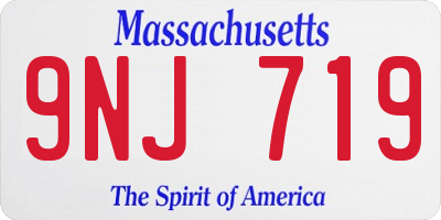 MA license plate 9NJ719