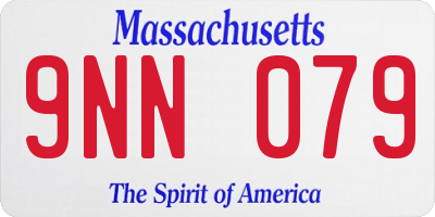 MA license plate 9NN079