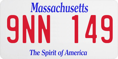MA license plate 9NN149