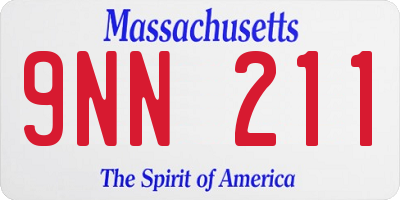 MA license plate 9NN211
