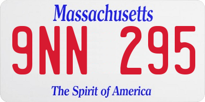 MA license plate 9NN295