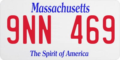 MA license plate 9NN469