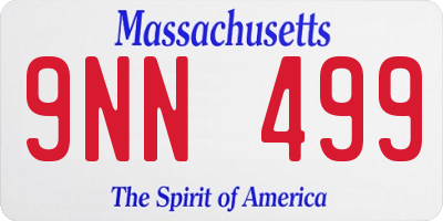 MA license plate 9NN499