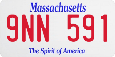 MA license plate 9NN591