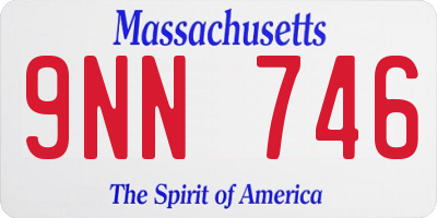MA license plate 9NN746