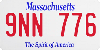 MA license plate 9NN776