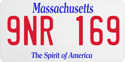 MA license plate 9NR169