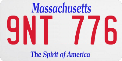 MA license plate 9NT776