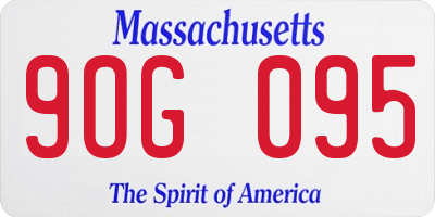MA license plate 9OG095