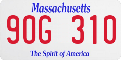 MA license plate 9OG310