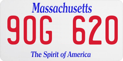 MA license plate 9OG620