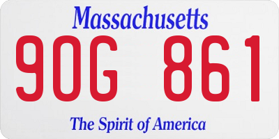 MA license plate 9OG861