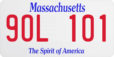 MA license plate 9OL101