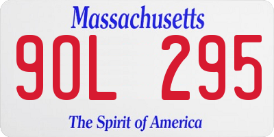 MA license plate 9OL295