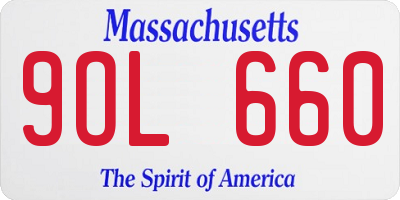 MA license plate 9OL660