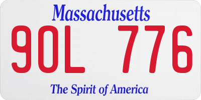 MA license plate 9OL776