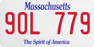 MA license plate 9OL779