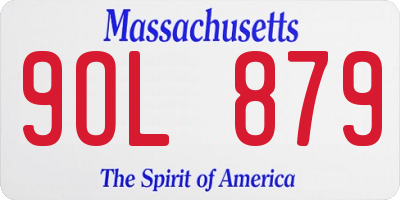 MA license plate 9OL879