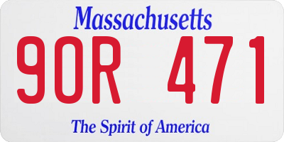 MA license plate 9OR471