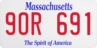 MA license plate 9OR691