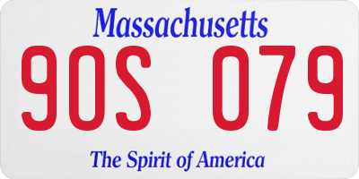 MA license plate 9OS079