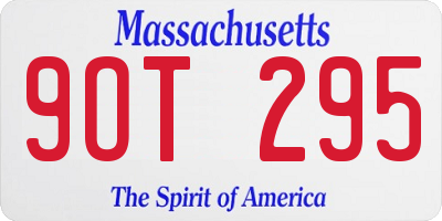 MA license plate 9OT295