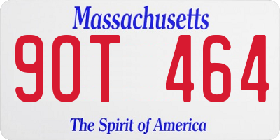 MA license plate 9OT464